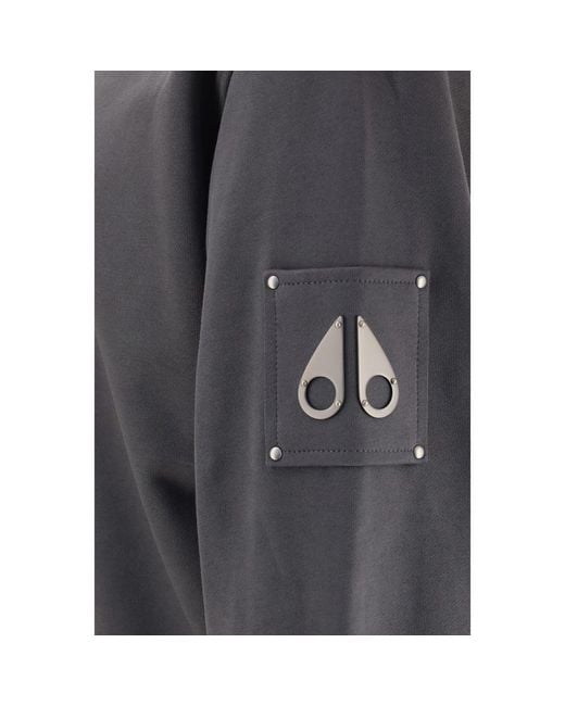 Moose Knuckles Gray Cotton Sweatshirt for men