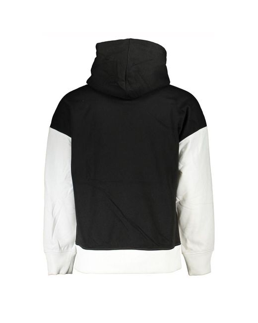 Calvin Klein Black Eco-Conscious Fleece Hooded 'Sweatshirt for men