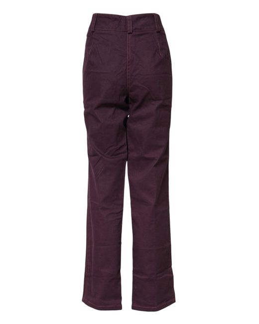 Bencivenga Purple High Waisted Tapered Pants