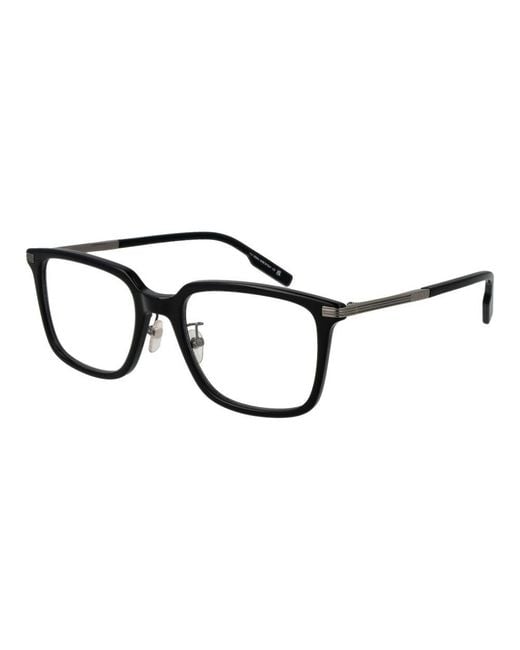 Zegna Black Acetate Glasses (Frames) for men