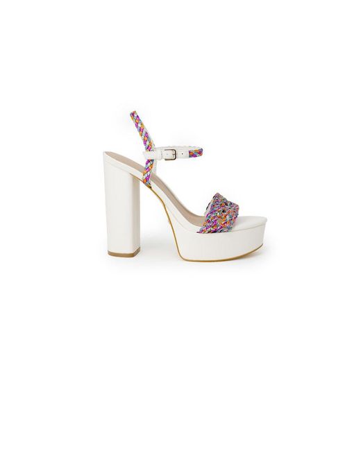 Guess White Polyester Pump