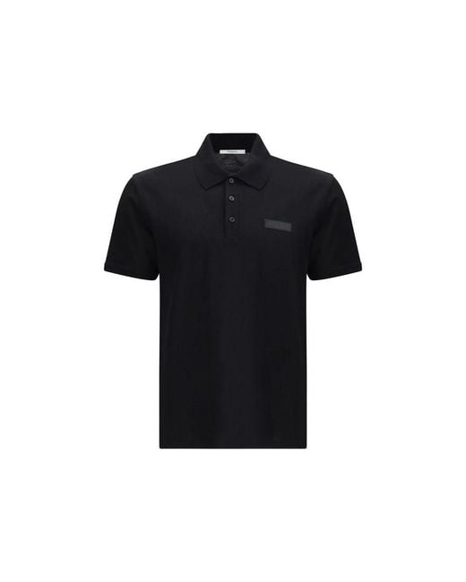 Givenchy Black Cotton Polo Shirt for men