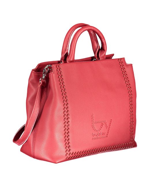 Byblos Pink Polyurethane Handbag
