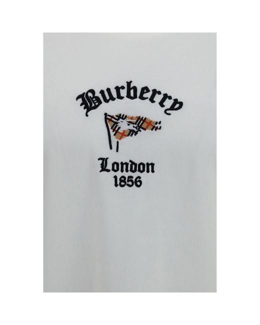 Burberry White Cotton T for men