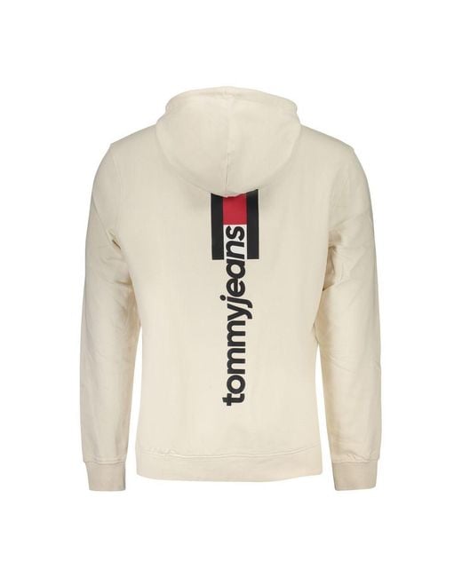 Tommy Hilfiger Natural White Cotton Menswear Hoodie for men