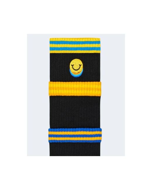 Happy Socks Black Cotton Tights & Sock