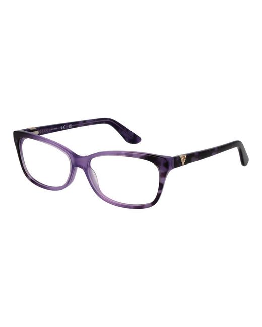 Guess Blue Purple Acetate Glasses (frames) for men