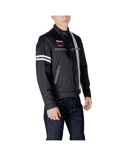 Blauer Black Polyamide Jackets & Coat for men