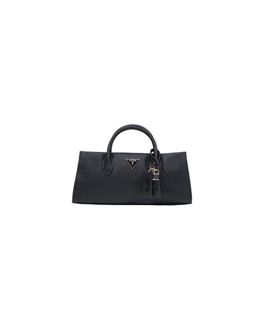 Guess Blue Black Polyethylene Handbag