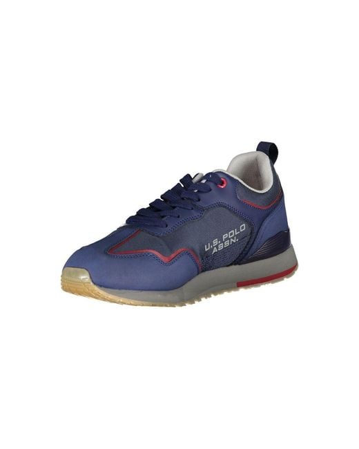 U.S. POLO ASSN. Blue Sleek Sneakers With Contrast Details for men