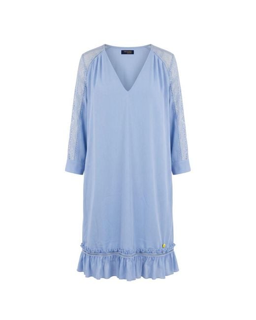 Trussardi Blue Polyester Dress