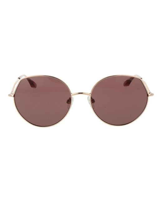 Trussardi Brown Metal Sunglasses