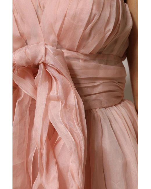 Dolce & Gabbana Pink Silk Chiffon A