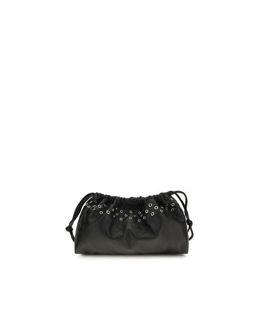 Pierre Hardy Black Calf Leather Bos Taurus Clutch Bag