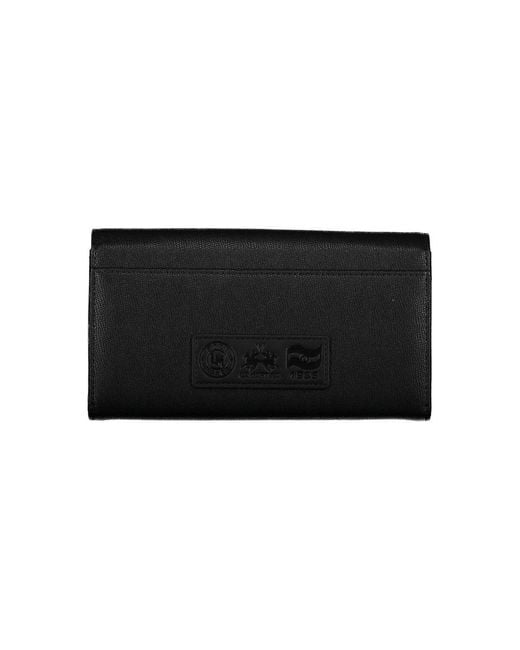 La Martina Black Polyethylene Wallet