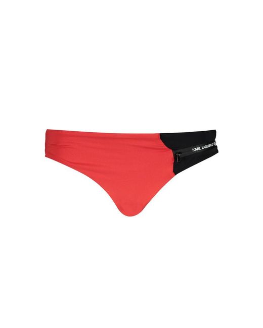 Karl Lagerfeld Red Rosso Poliammide Swim Brief