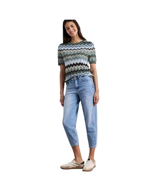 Street One Gray Green Viscose Sweatshirt
