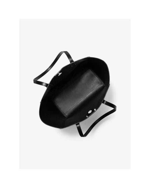Michael Kors Black Leather Tote Bag