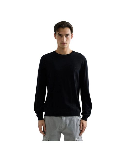 Replay Black Cotton Sweatshirt for men