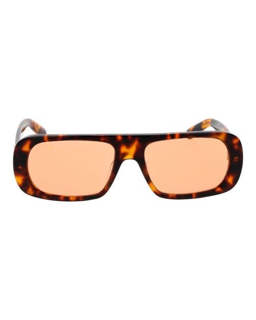 Gcds Brown Plastic Sunglasses