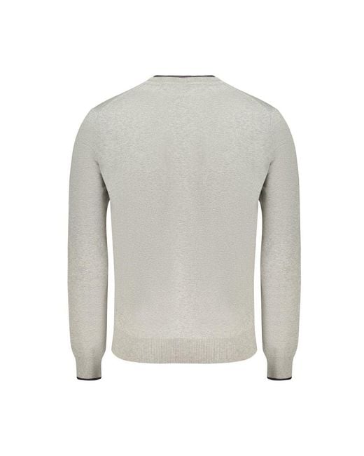 North Sails Gray Cotton Sweater for men
