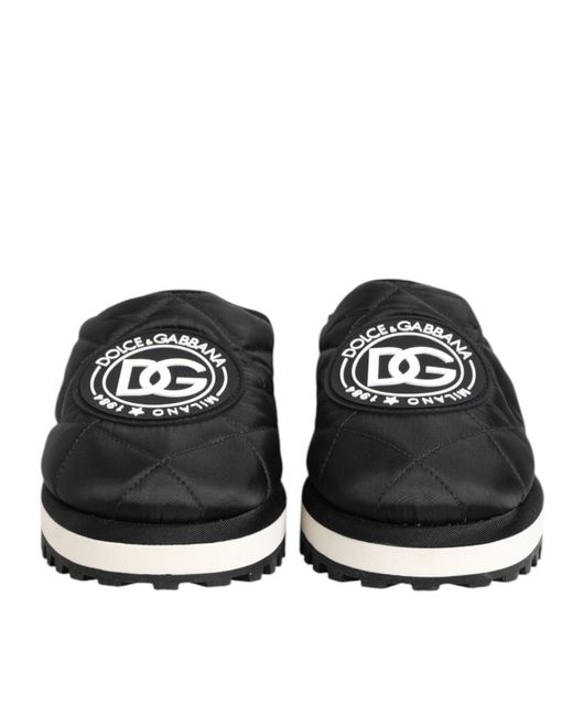Dolce & Gabbana Black Mules for men