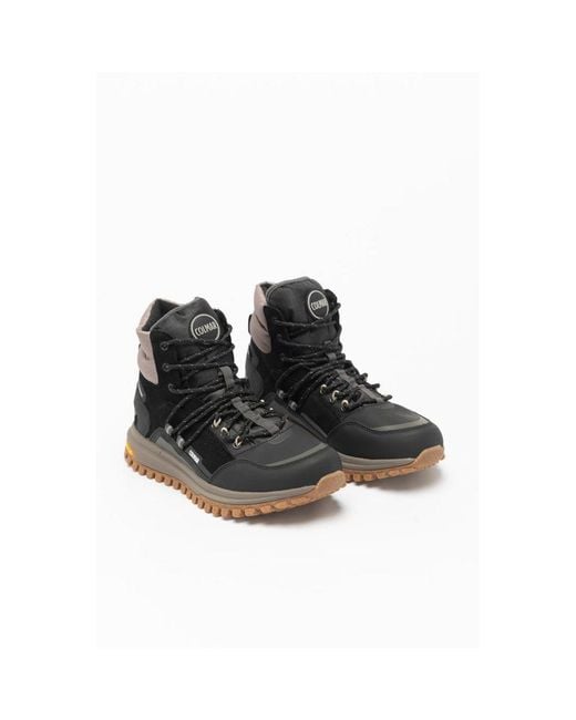 Colmar Black Leather Ankle Boots for men