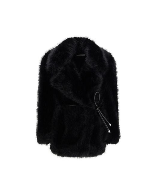 Max Mara Black Polyester Coat