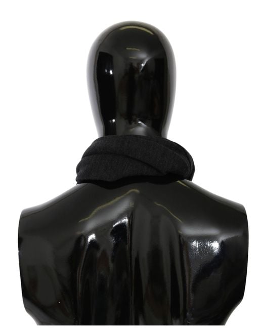 Dolce & Gabbana Black #Dgloveslondon Wool Wrap Wool Scarf