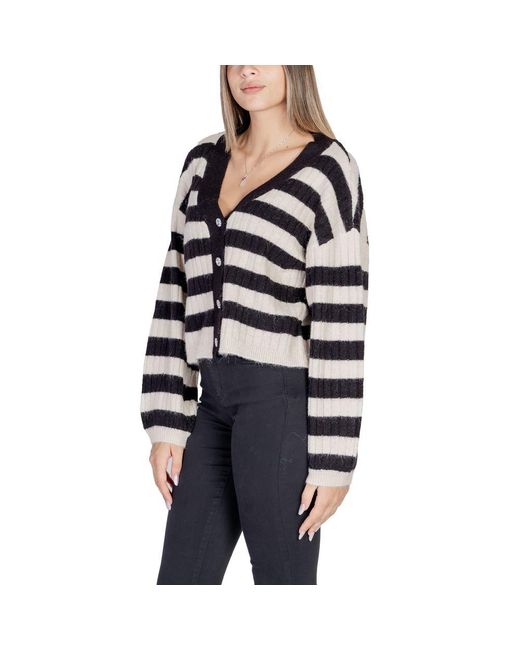 Vero Moda Black Polyester Cardigan