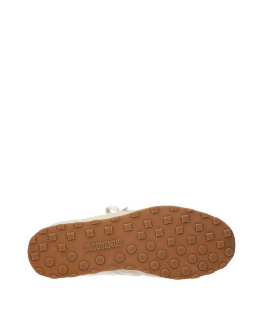 Jacquemus Natural Beige Leather Sneakers