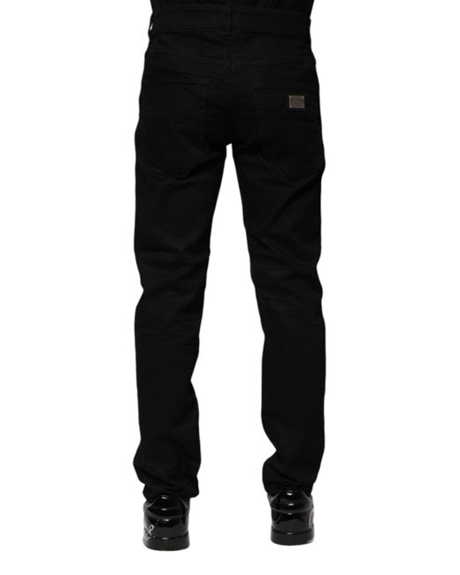 Dolce & Gabbana Black Slim Fit Jeans for men