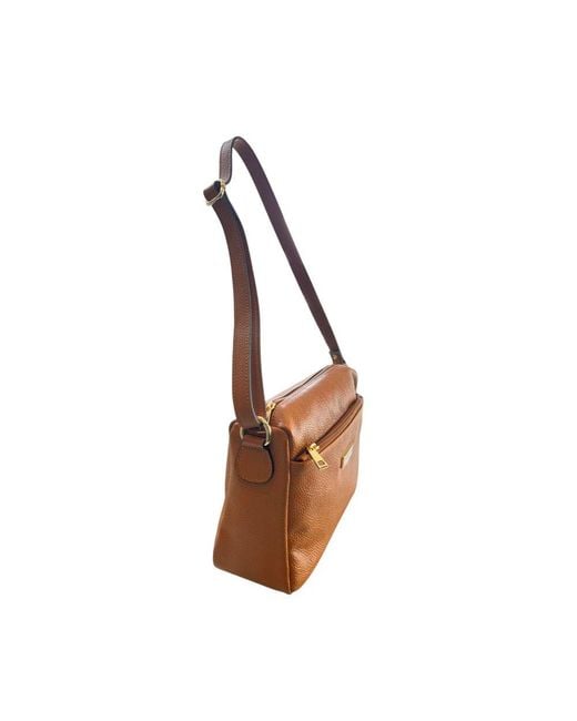 Baldinini Brown Leather Crossbody Bag