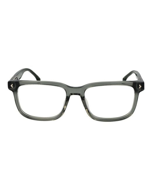 Lozza Black Gray Cellulose Acetate Glasses (frames) for men