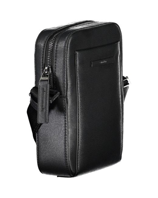 Calvin Klein Black Elegant Shoulder Bag With Sleek Detailing for men