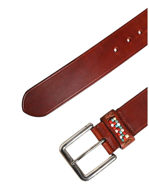 Gianfranco Ferré Red Bordeaux Wide Leather Waist Gold Silver Buckle Belt