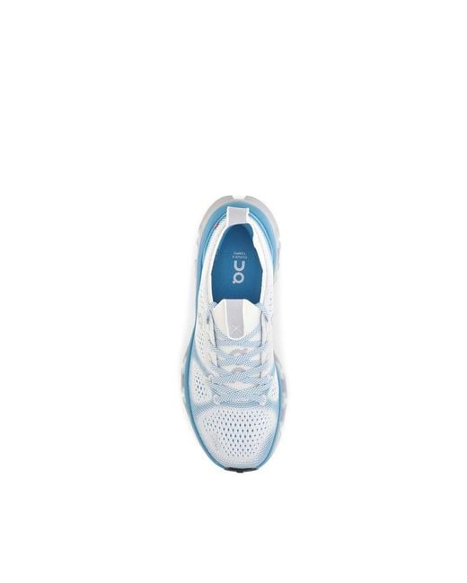 On Shoes Blue Fabric Athletic Sneakers for men