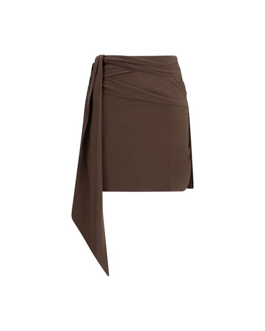 【関税&送料込】Prada Brown Crepe Mini Skirt 関税&送料込】Prada Brown Crepe Mini Skirt (PRADA/ミニ