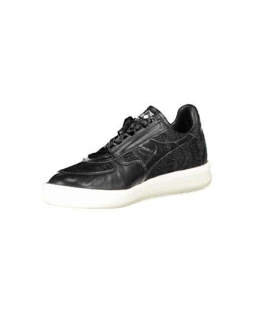 Diadora Black Leather Sneaker