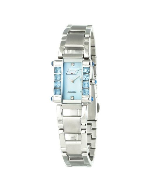 Chronotech Blue Silver Steel Watch