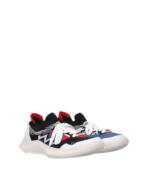 Missoni Blue Fabric Sneakers