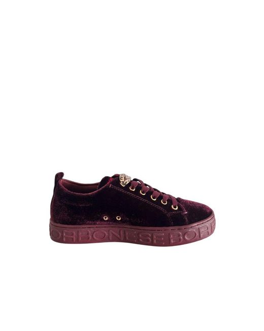 Borbonese Purple Red Synthetic Sneaker
