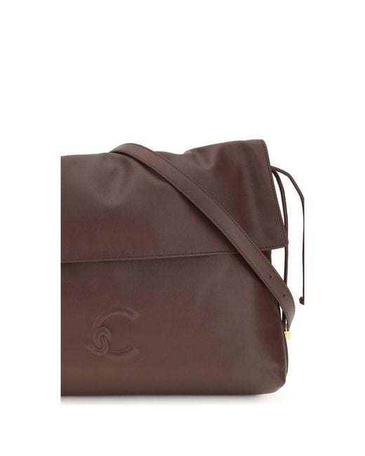 Coccinelle Brown Calf Leather Bos Taurus Shoulder Bag