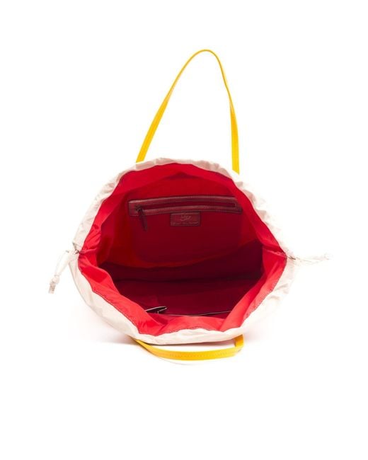 Byblos Orange Sunshine Chic Fabric Shopper Bag
