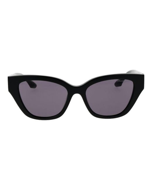 Trussardi Black Acetate Sunglasses