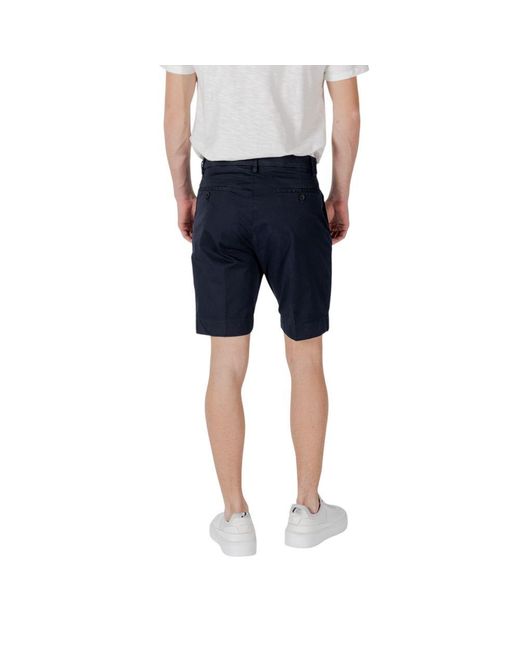 Antony Morato Blue Cotton Bermuda Shorts for men