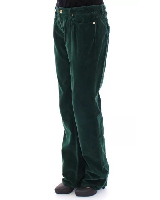 Dolce & Gabbana Green Cotton Corduroys Slimmy Fit D&g Pants