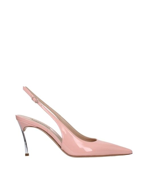 Casadei Pink Leather High Heel Pumps for men