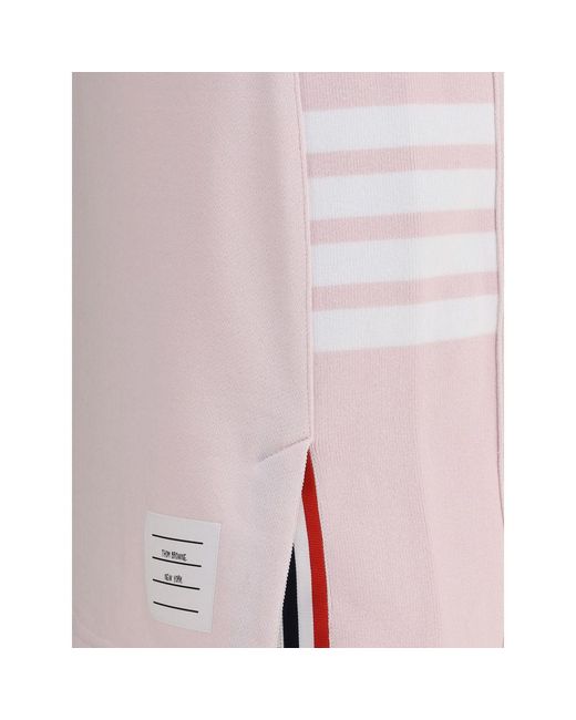 Thom Browne Pink Multicolor Cotton Mini Skirt for men