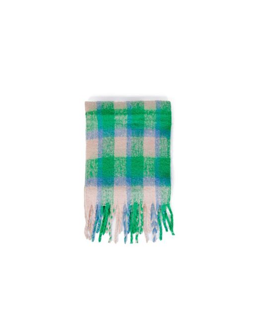 ONLY Green Bicolor Polyester Scarf